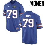 Women's Florida Gators #79 Dallas Bruch NCAA Nike Blue Authentic Stitched College Football Jersey MAG3162BK